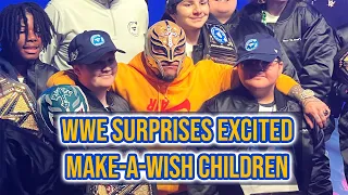 Rey Mysterio and Charlotte Flair surprise brave Make-A-Wish Kids