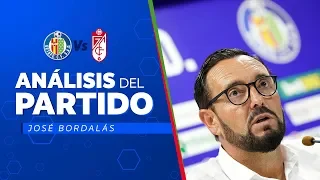 Rueda de prensa de Bordalás tras el Getafe Granada