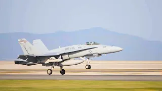 F/A-18 Hornet : offers better weapons delivery accuracy than its predecessor