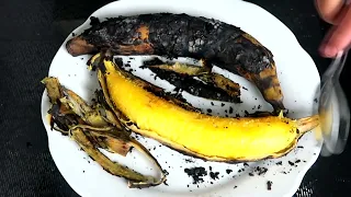 Como Hervi El Platano Maduro Sin Agua / Platano Maduro ahumado @LACHEFNAYELI