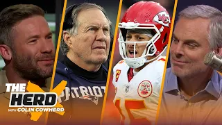 Chiefs in 4th Super Bowl in 5 seasons, Mahomes dad bod, What is Belichick’s future? | NFL | THE HERD