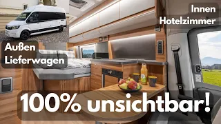 100% UNSICHTBAR! 🇸🇪 Wohnmobil KABE Affinity M Duo 2023. Außen Lieferwagen! Innen Hotelzimmer!