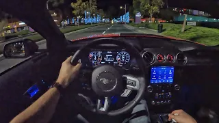 2022 Ford Mustang Mach 1 POV Night Drive (3D Audio)(ASMR)