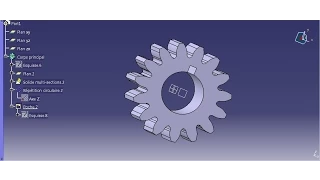 CATIA Tutorial engrenage  roue dentée