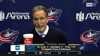 John Tortorella hopeful victory can release tension in 'uptight' team | BLUE JACKETS-BLUES POSTGAME