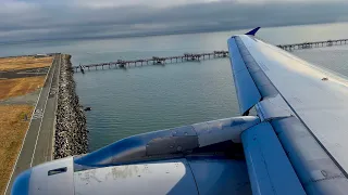 [4K] – Incredibly Smooth San Francisco Landing – United – Airbus A319-100 – SFO – N889UA – SCS 1160