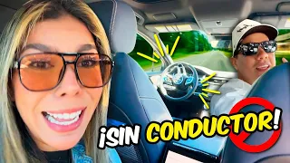 Reaccionando a taxi SIN CONDUCTOR 🤯 ESTO NOS PASÓ - Cecia Loaiza
