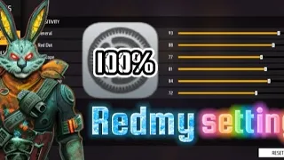 Free fire🎯Redmy setting 🍷100%Headshort 📵ff highlights gameplay 🚀new pro settings.