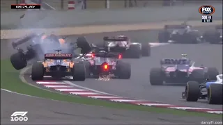 Carlos Sainz, Daniil Kvyat and Lando Norris crash Chinese GP 2019