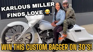 KARLOUS MILLER FINDS LOVE WITH  DONKMASTER AND BABY GIRL'S CUSTOM GIVEAWAY BAGGER