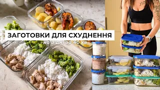 ЗАГОТОВКИ НА 3 дні за 40 ХВИЛИН 🥗 Як схуднути харчуючись смачно і не готувати кожен день?