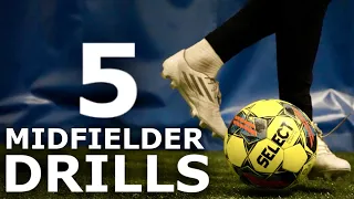 5 Individual Midfielder Training Drills | Five Exercises To Improve First Touch & Passing