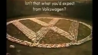 Volkswagen TV commercial - VW Logo Ad#1 made with vehicles in the 1980's (South Africa)