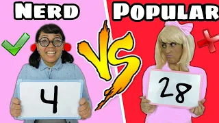 NERD VS POPULAR #1 /DESAFIO DA MATEMÁTICA  / Jéssica Viana