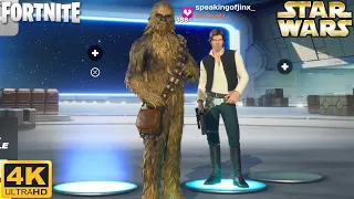 Chewbacca and Han Solo Duos Match - Fortnite (4K 60FPS)