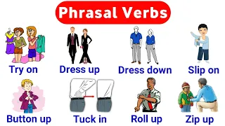 English Vocabulary : Phrasal verbs about 'Clothes' | phrasal verbs in english | listen and practice