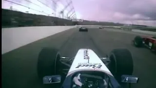 F1 Indy 2003 - Montoya collides with Barrichello