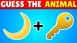 Guess The ANIMAL By Emoji 🦇🐟 | Emoji Quiz🐑🐦