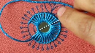 Hand Embroidery | Mirror Work with French Knot Stitch