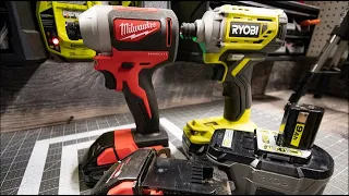 Ryobi VS Milwaukee (Impact driver)