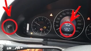 How to reset the daily mileage on the Mercedes W211 / How to reset the trip meter on W211