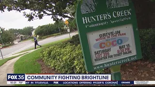 Hunter's Creek community fighting planned Brightline route