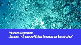 Politische Morgenrunde: Gasimport – Grüner Ammoniak als Energieträger