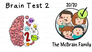 Brain test 2 | The Mcbrain family all levels 1 - 20