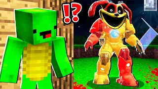 Why Creepy MECHA TITAN DOGDAY ATTACK JJ and MIKEY at 3:00am? - Poppy Playtime in Minecraft Maizen