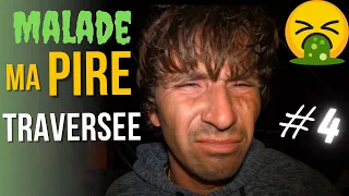 MALADE , ma PIRE traversée , Pleine mer pour Coraille en voyage ( partie 4 )