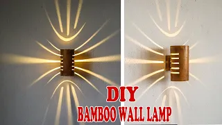 Modern Lighting Ideas From Bamboo | Wall Lamp Design Spotlight From Bamboo | BinCrafts