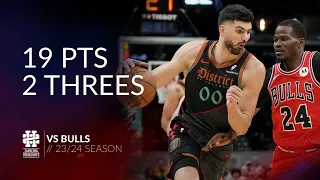 Tristan Vukcevic 19 pts 2 threes vs Bulls 23/24 season