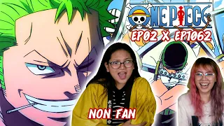 NON One Piece Fan REACT to One Piece Ep 2 & Ep 1062 | ONE PIECE ZORO VS KING REACTION