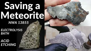 Iron Meteorite Restoration: Electrolysis Bath & Acid Etching