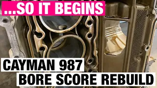 PORSCHE CAYMAN S 987 3.4 BORE SCORE REBUILD | How much does it cost | Full Engine Rebuild