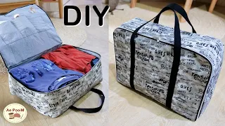 Make your own suitcase with canvas fabric
