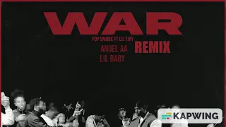 Pop Smoke & Anuel AA - War (Remix) ft. Lil Baby & Lil Tjay (Audio)