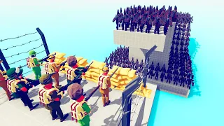 Army Soldier vs 100 Units - Totally Accurate Battle Simulator TABS