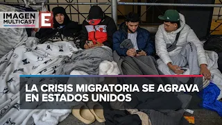 Nueva York se queda sin lugares para alojar a migrantes que llegan a racimos