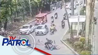 Motorcycle rider sugatan matapos bumangga sa metal barrier sa Cebu City | TV Patrol