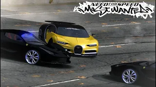 Super Turbo Bugatti Chiron vs 10.000 LaFerrari Federals (NFS MW)