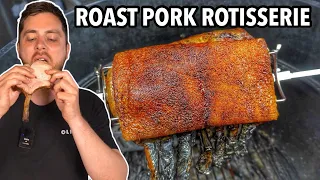 How to Make Roast Pork on a Charcoal Rotisserie