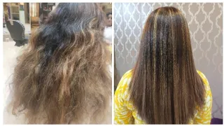 Hair Transformation | Keratin | Cutting | Base Color with Highlights | by AISHA BUTT