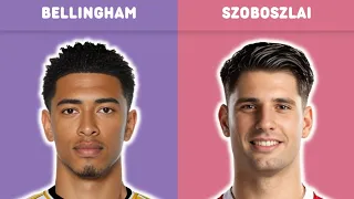Bellingham vs Szoboszlai : Who is the Best Midfielder in the Future? | Football Comparison