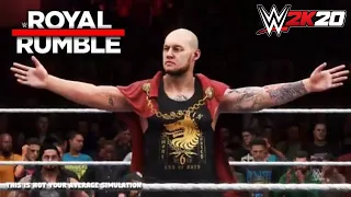 WWE 2K20 - Royal Rumble 2020 : Roman Reigns vs King Corbin ( Falls Count Anywhere )