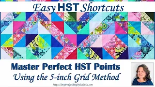 Master Perfect Points While Creating Multiple HST Blocks at Once! | Lea Louise Quilts