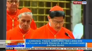 NTG: Pope Francis at Cardinal Tagle, may malalim na pagkakaibigan