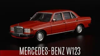 Mercedes-Benz W123 230E || MaXichamps || Автомобиль-легенда в масштабе 1:43