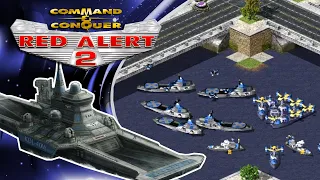 Red Alert 2 | Water Map | (7 vs 1 + Superweapons)