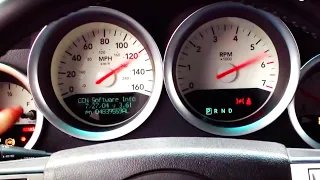 Dodge Magnum instrument cluster self-test and needle sweep